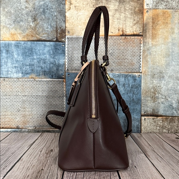 Authentic Coach Peyton Leather Cora Domed Satchel - Picture 5 of 13